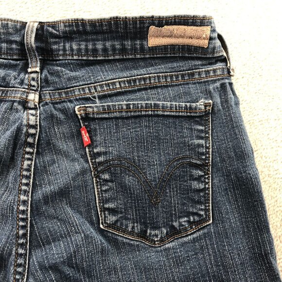 Levis Womens The Original Jean Jeans Size 8 Blue Denim Skinny Legging Casual - Picture 14 of 16